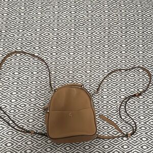 Kate Spade Women’s Elegant Tan Leather Women's Mini Backpack